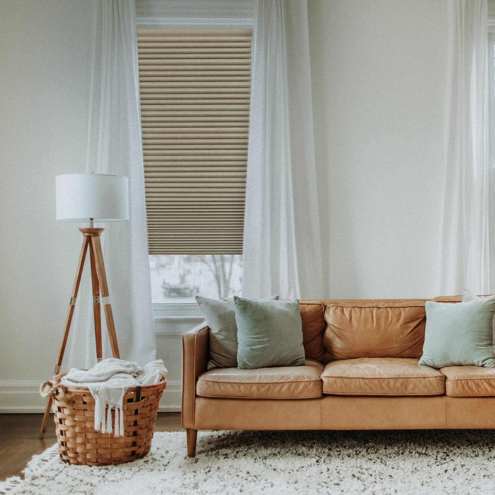 Premium Blackout Cellular Shades - Cordless Honeycomb Blinds with 1.5