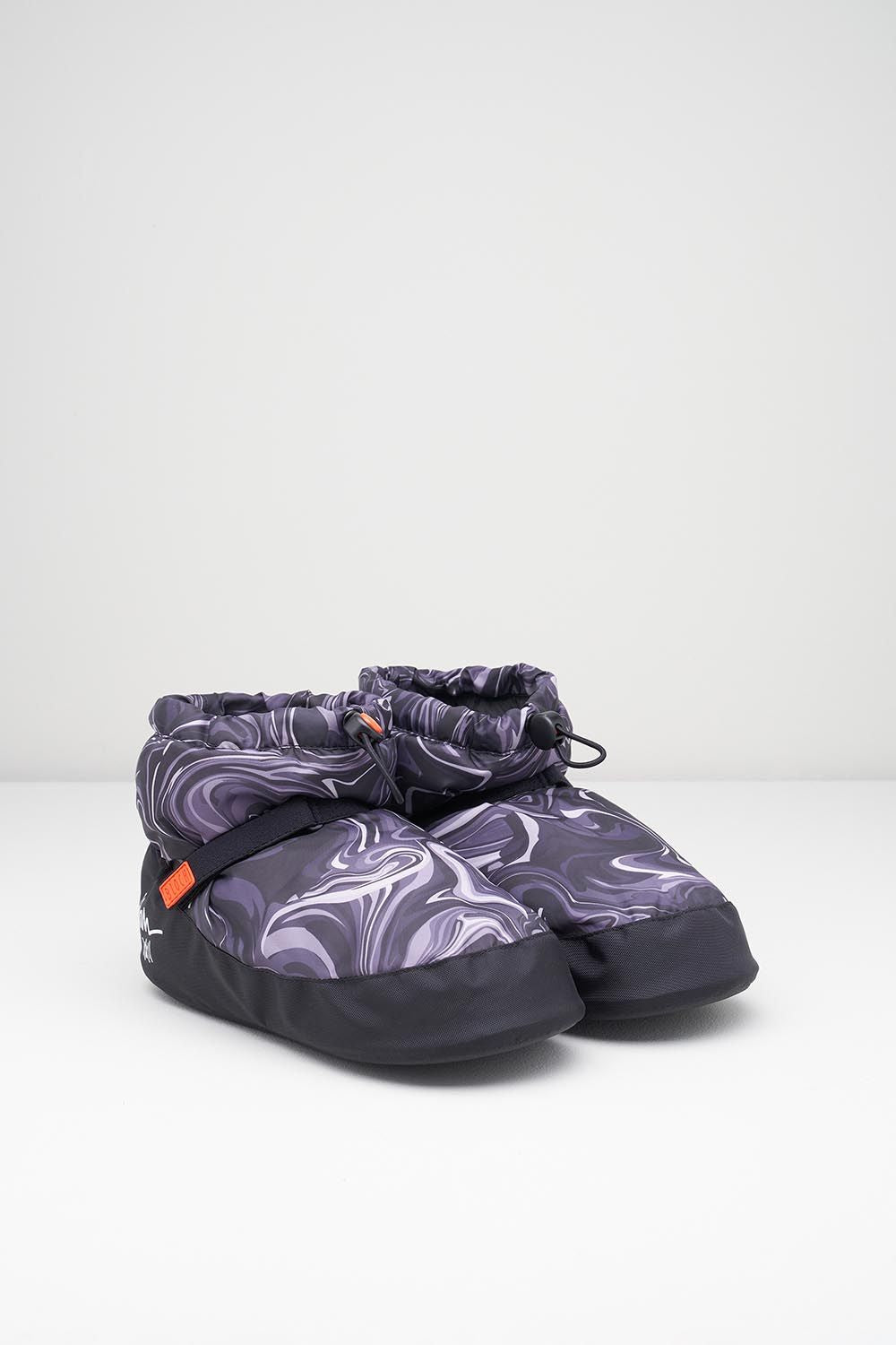 Stylish Adult Swirl Print Ankle Warm Up Booties - Cozy Dance & Yoga Footwear for Women - Perfect for Ballet, Workouts & Cold Weather