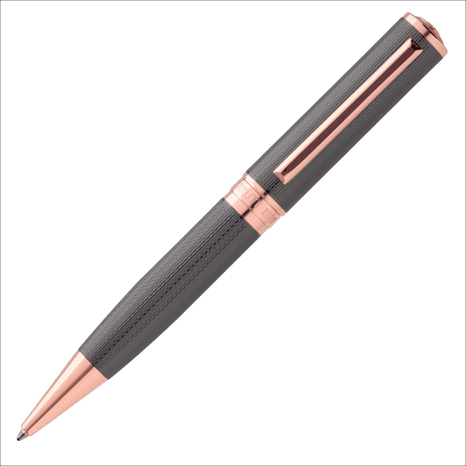 Cerruti 1881 Motley Ballpoint Pen - Premium Blue Ink Writing Instrument with Gift Box (Gun Metal) | Perfect for Office, Business Meetings & Luxury Gifts