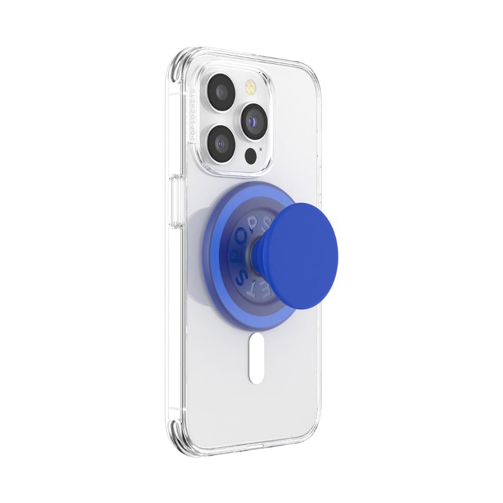 PopSockets MagSafe Phone Grip & Holder - Wireless Charging Compatible, Cobalt Blue Into the Woods Design | Perfect for iPhone 13/14, Everyday Use & Car Mounting