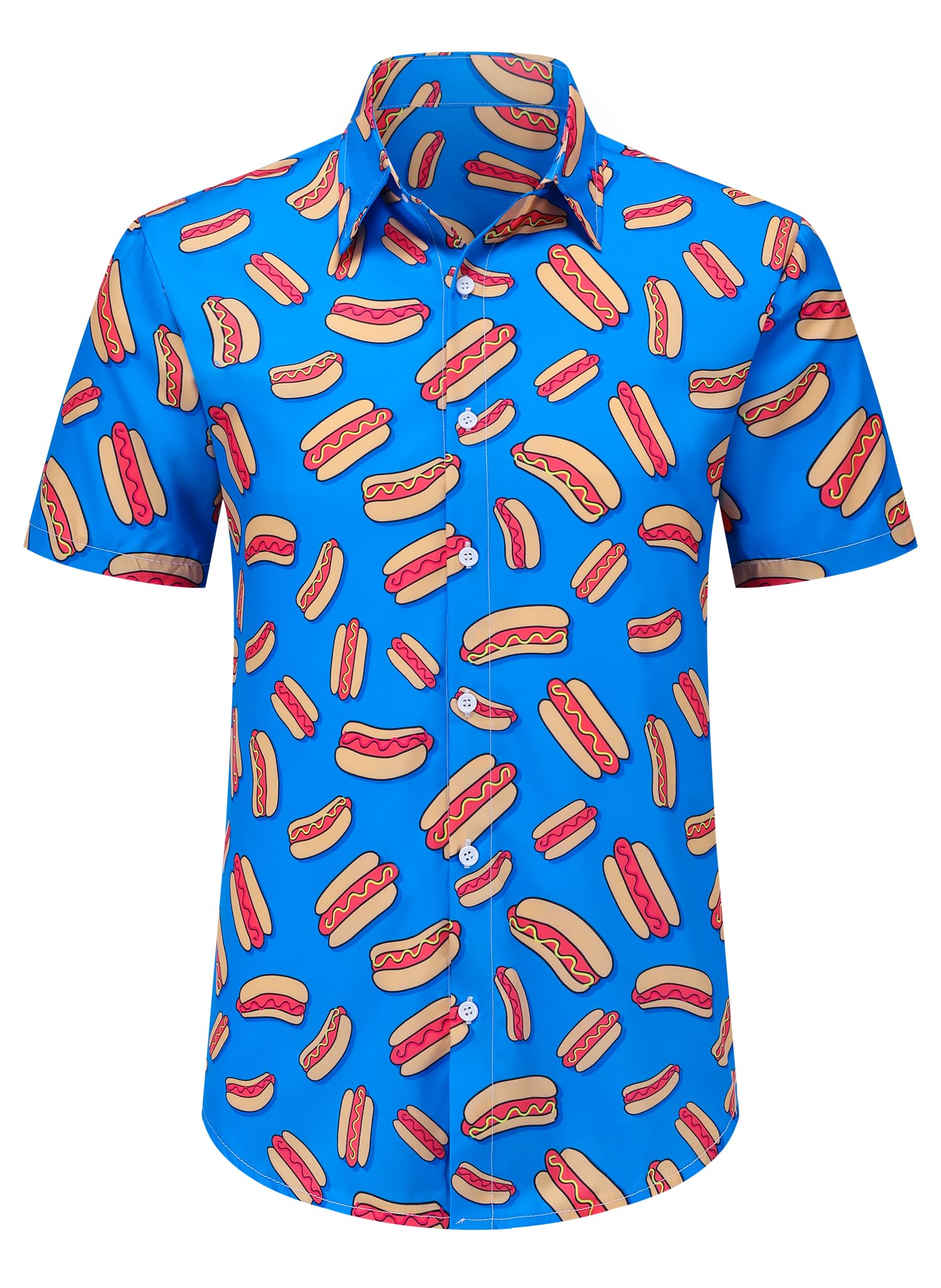 Men's Hawaiian Shirts | Short Sleeve Tropical Button Down Shirt | Casual Beach Vacation Shirt for Summer | Perfect for Luau Parties, Beach Weddings & Tropical Getaways