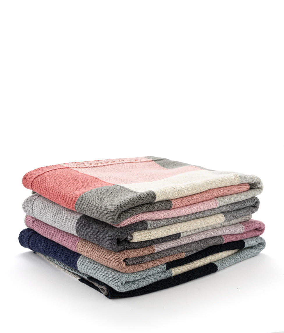 Personalized Baby Blanket - Soft Patchwork Pink Blanket for Newborns & Infants | Perfect for Nursery, Stroller, and Photo Shoots