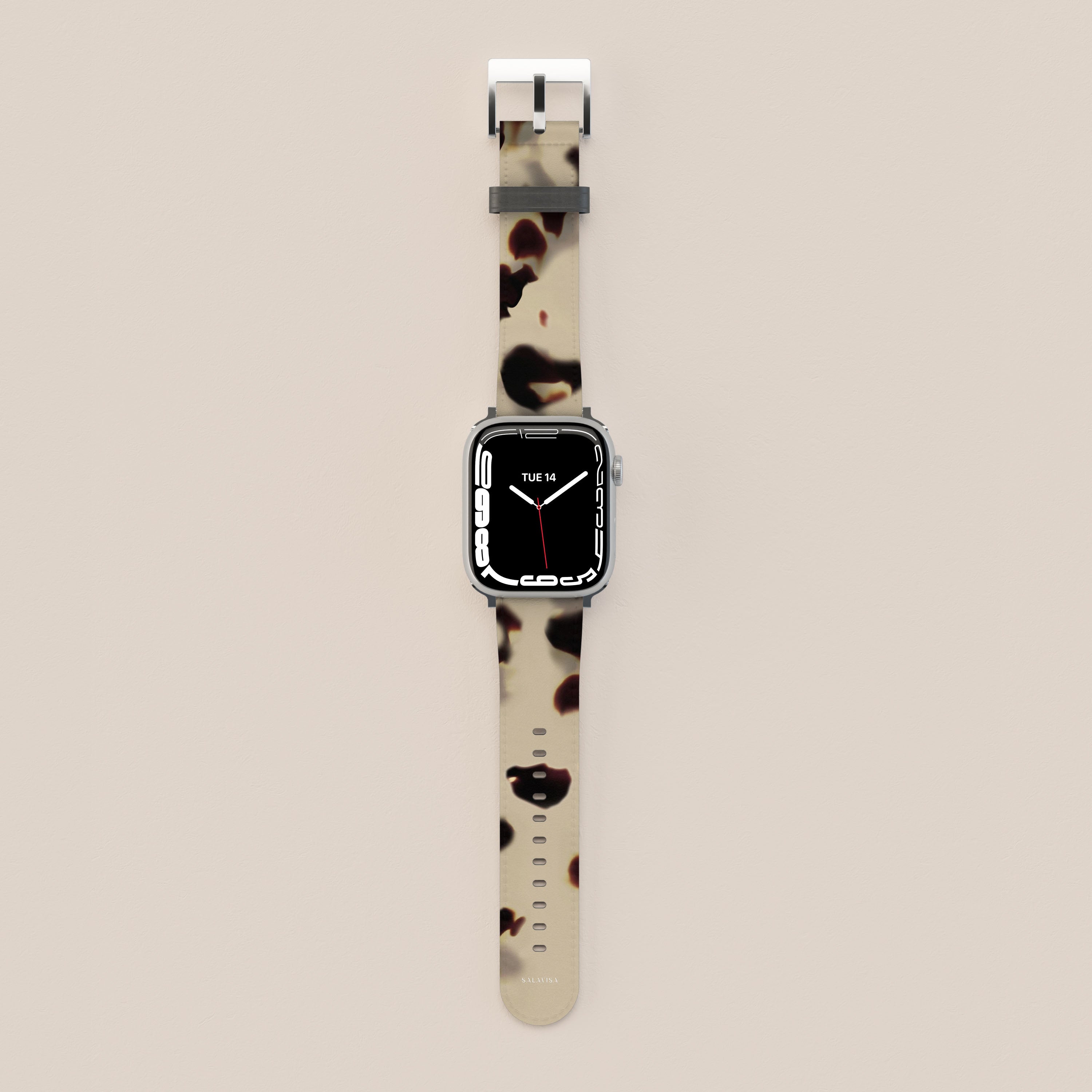Premium Genuine Leather Apple Watch Band - Soft Tortoise Crème Strap for Comfort & Style | Perfect for Workouts, Office & Everyday Wear