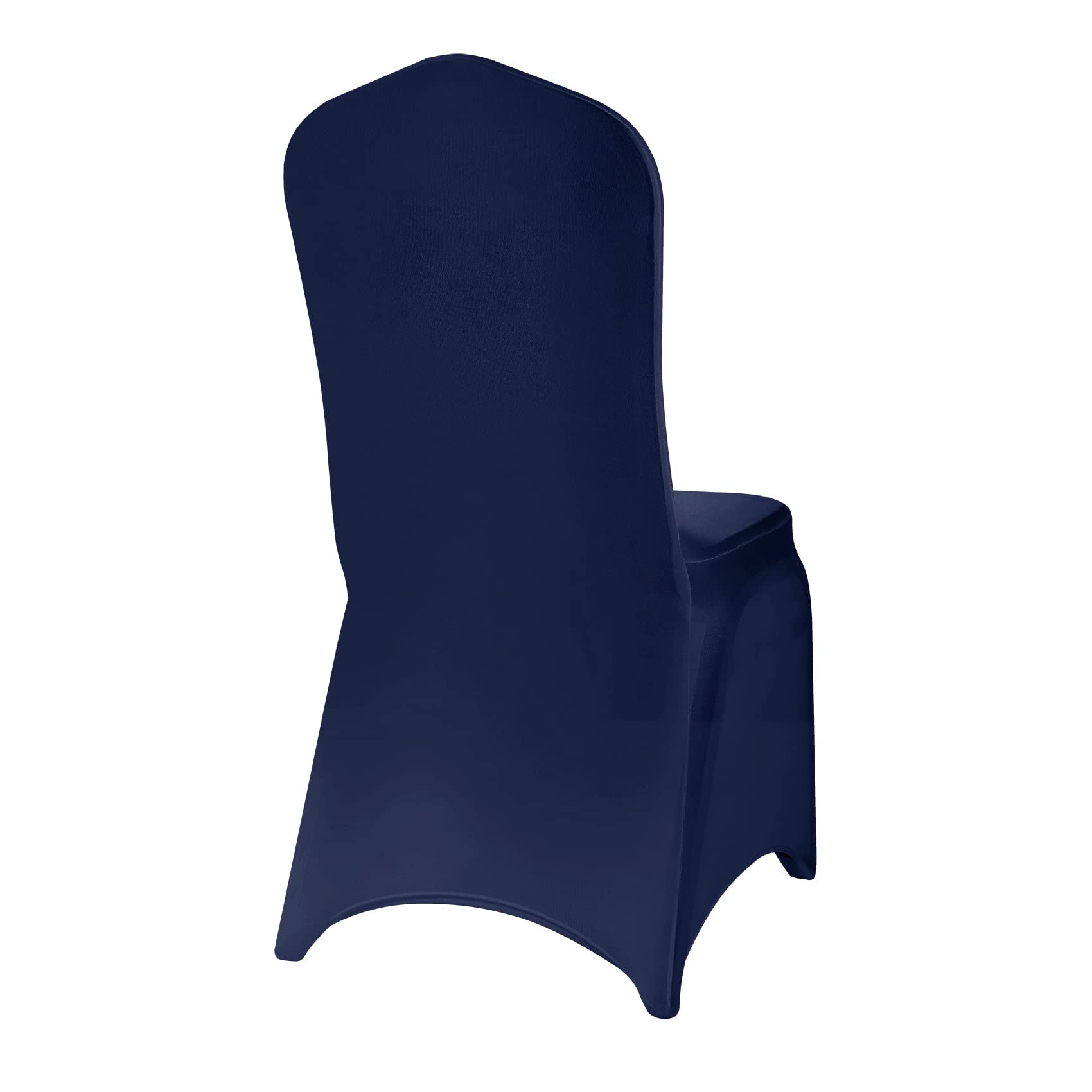 12PCS Spandex Stretch Chair Covers - Washable Removable Elastic Dining Chair Slipcovers for Living Room, Party, Wedding, Banquet & Hotel Events (Navy Blue) - Perfect for Home Decor & Event Seating Protection