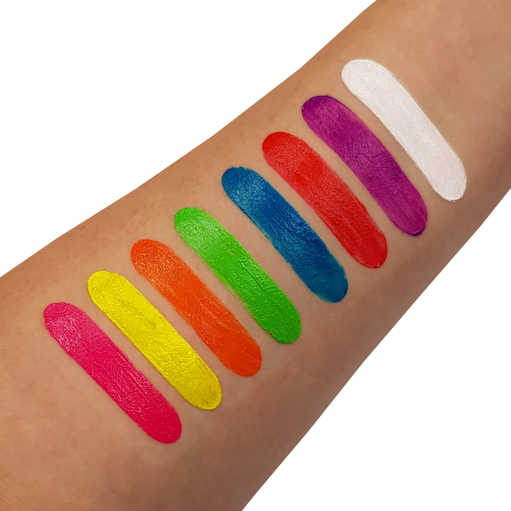 Moon Glow Neon UV Body Paint Stick - Intense Blue Glow in The Dark Face & Body Crayon for Parties, Festivals & Night Events | Long Lasting, Non-Toxic & Washable