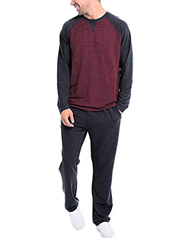Orvis Men’s 2-Piece Lounge Set - Comfortable Cotton Pajama Set for Men, Relaxing Sleepwear & Loungewear - Perfect for Home, Travel, and Casual Wear