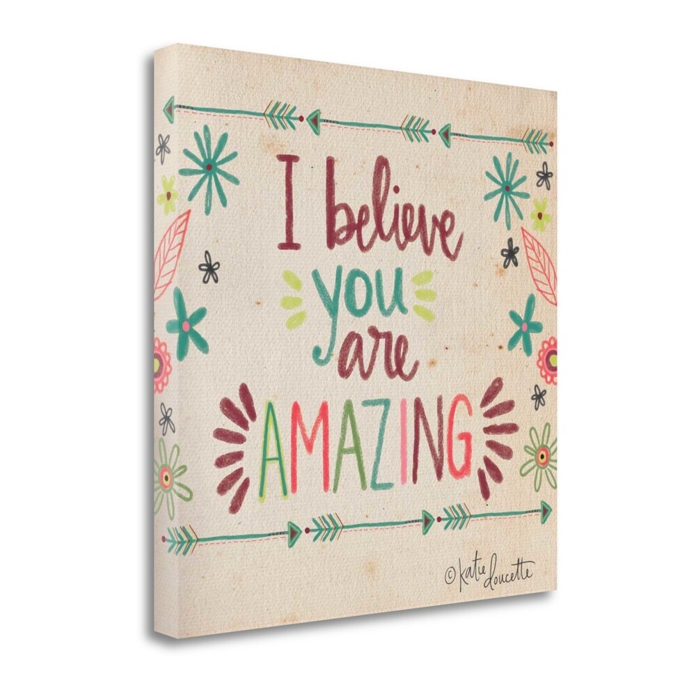Amazing by Katie Doucette - Premium Fine Art Giclee Print on Gallery Wrapped Canvas - Ready to Hang Wall Decor for Living Room, Bedroom & Office