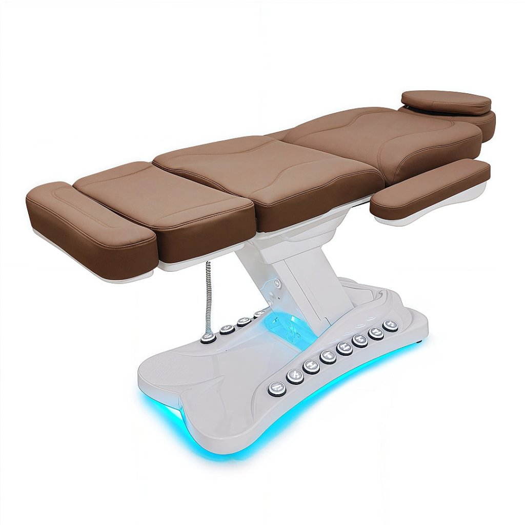 Greenlife CarryAll 4 Motors Electric Facial Bed SPA Massage Chair with Silicone Leather - Large Foot Control Buttons & Handheld Remote - Perfect for Salon, Spa, and Home Relaxation Therapy