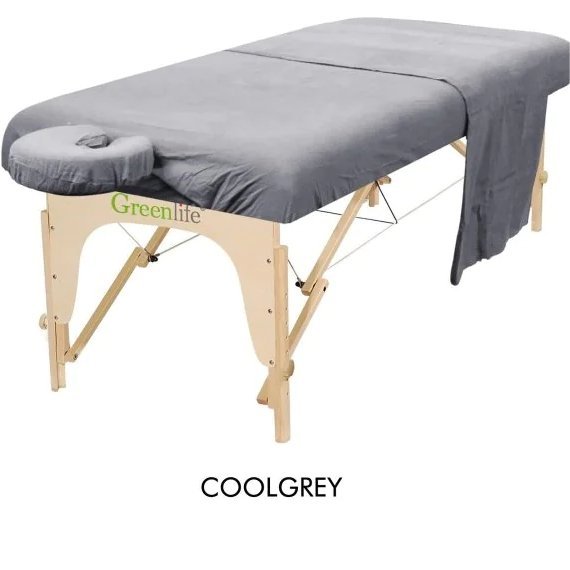 3-Piece Flannel Massage Table Sheet Set - Soft & Durable for Spa, Salon, and Home Massage Therapy Use