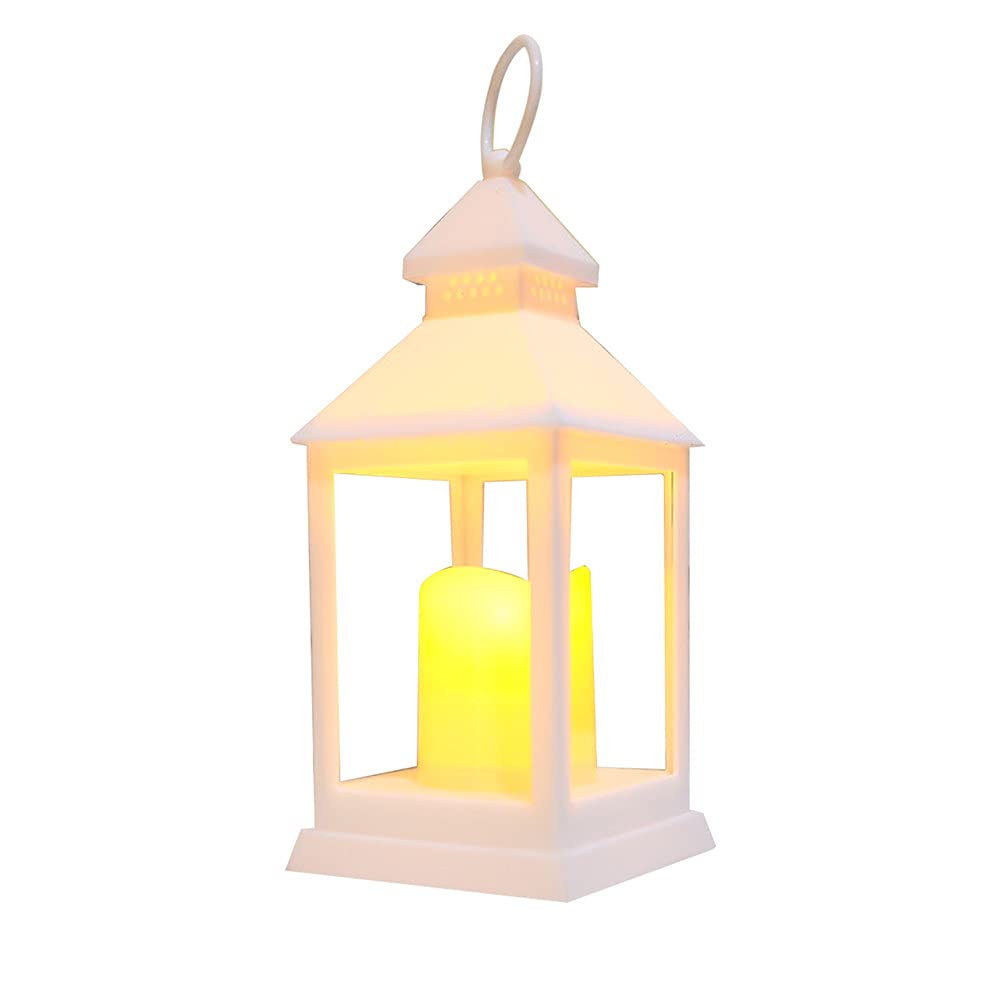 Vintage LED Candle Lantern - Waterproof Outdoor Decorative Lighting for Garden, Patio, Wedding & Christmas Decor (White) | Perfect for Romantic Ambiance, Holiday Parties & Home Decoration