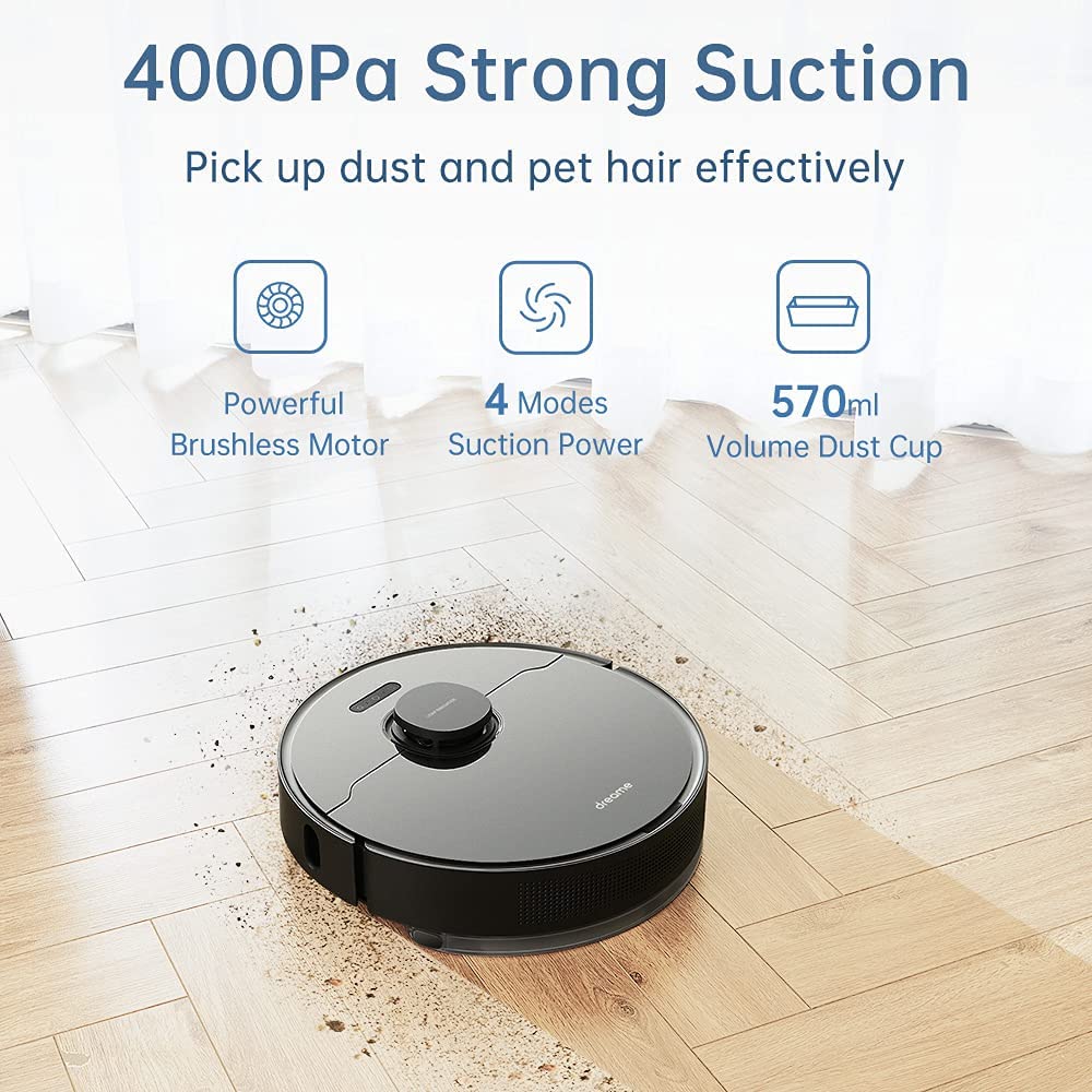 Dreame Bot L10 Pro Robot Vacuum and Mop Cleaner with Smart Mapping & Mobile App Control - Perfect for Hardwood Floors & Pet Hair Cleaning