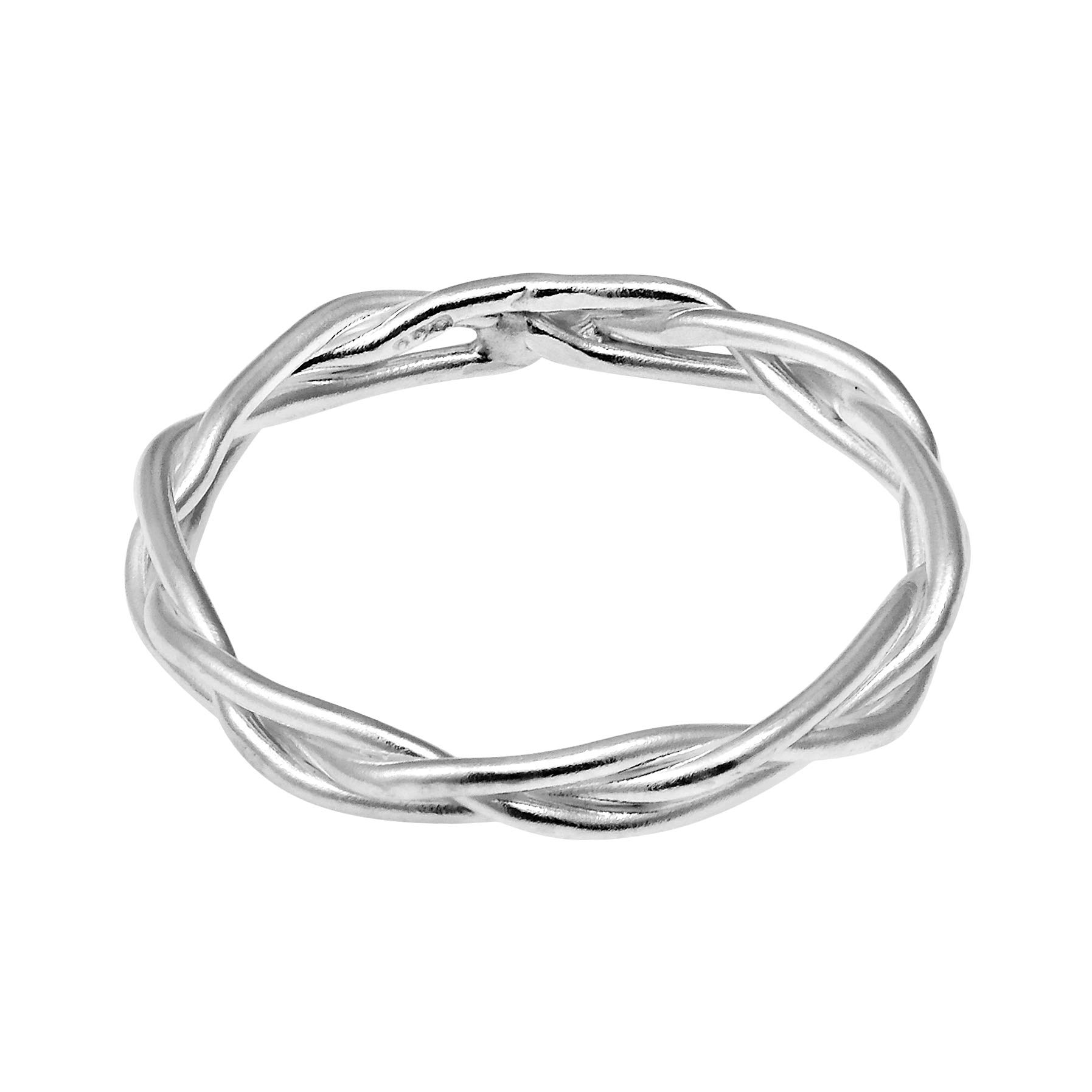 AeraVida Crown of Thorns Weave Wire Braid .925 Sterling Silver & Gold Plated Band Ring for Women | Religious Jewelry, Christian Gifts, Wedding Rings, Promise Rings | Perfect for Church, Baptism, Valentine's Day & Special Occasions