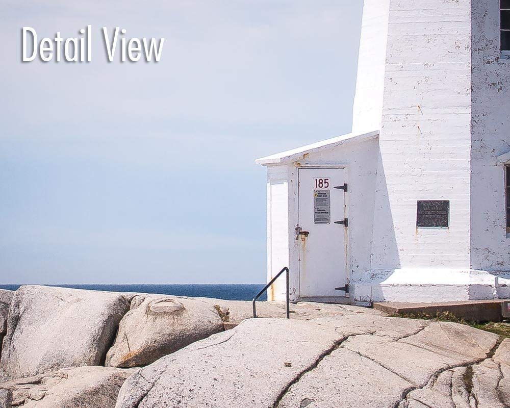 Peggy's Cove Lighthouse Photography Print - Original Nova Scotia Wall Art Decor for Living Room, Bedroom & Office