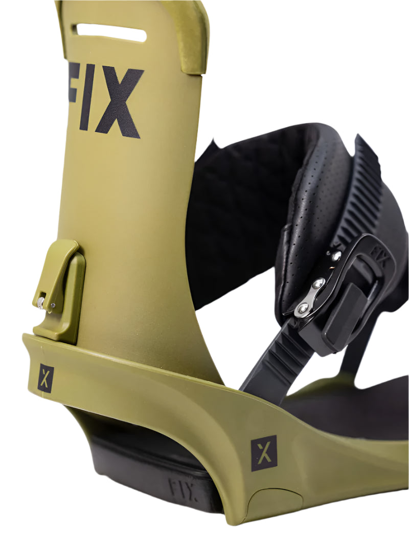 Fix Truce Snowboard Bindings 2024 - High-Performance Snowboard Bindings for All-Mountain & Freestyle Riding - Perfect for Powder, Park & Backcountry Adventures