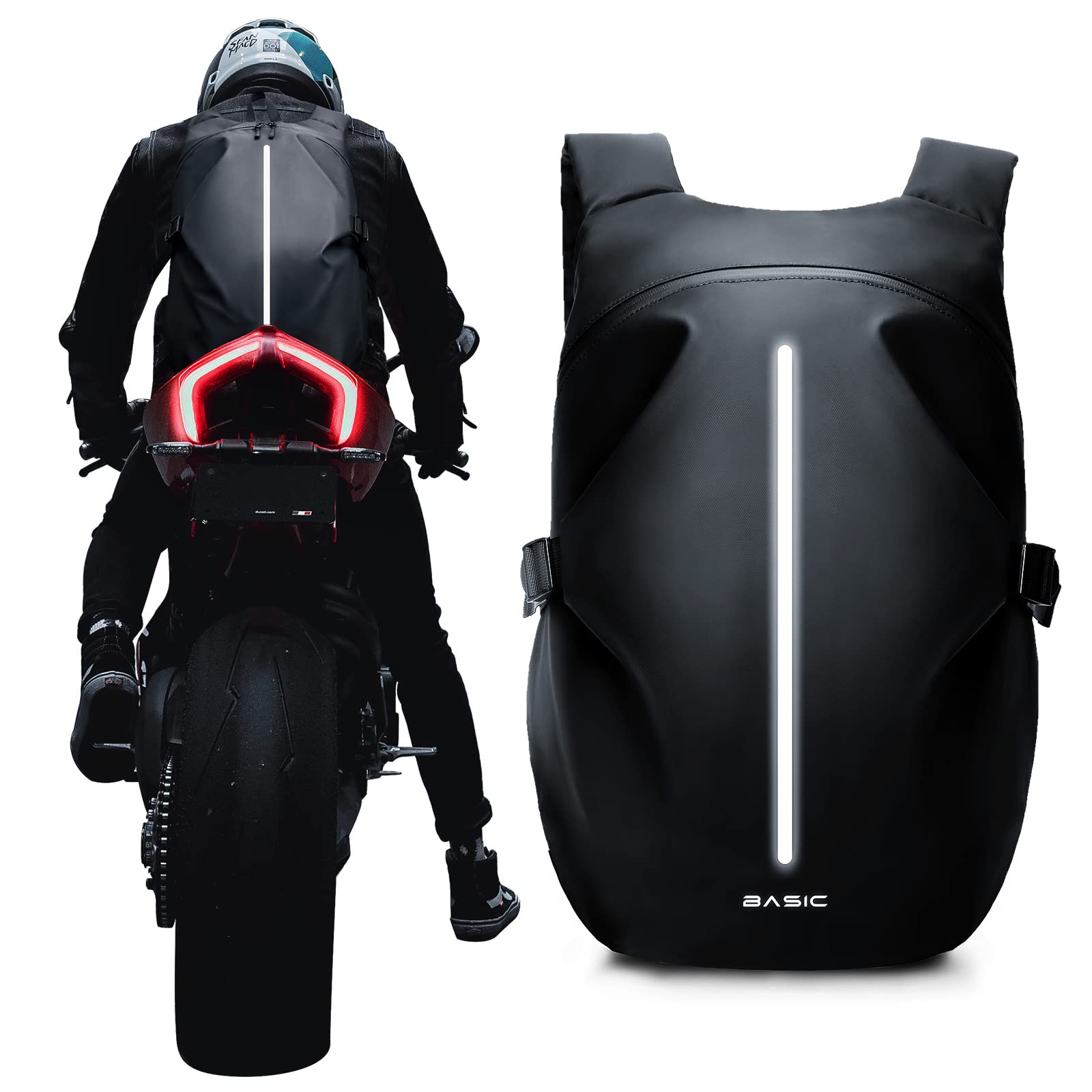 **Waterproof Motorcycle Backpack for Men - Durable Helmet Storage & Travel Backpack - Ideal for Commuting, Road Trips & Outdoor Adventures**