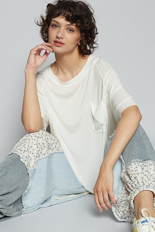 Beachy Boho Half Sleeve T-Shirt for Women - Flowy Casual Summer Top with Bohemian Print - Perfect for Beach Vacations, Music Festivals & Weekend Outings