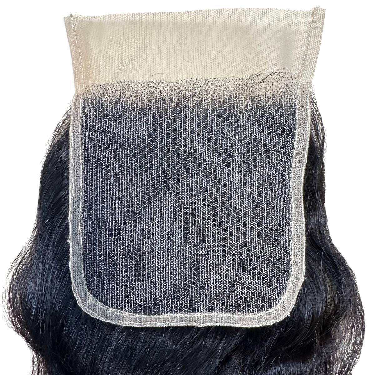 100% Human Hair Raw Indian Curly 5x5 Transparent Lace Closure - Perfect for Natural Hairstyles, Weaves & Protective Styling