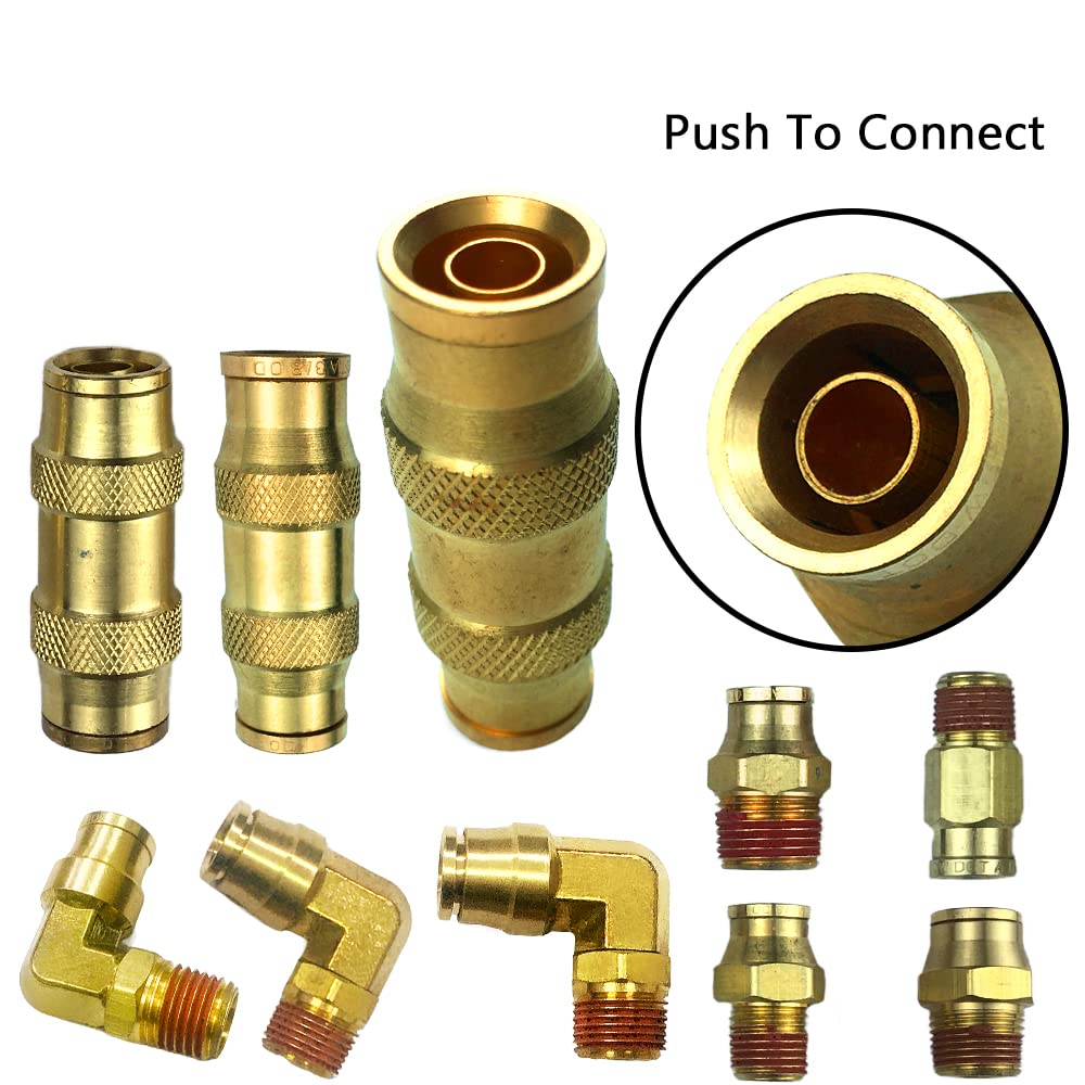 **DOT Approved Brass Push to Connect Fittings - 1/4