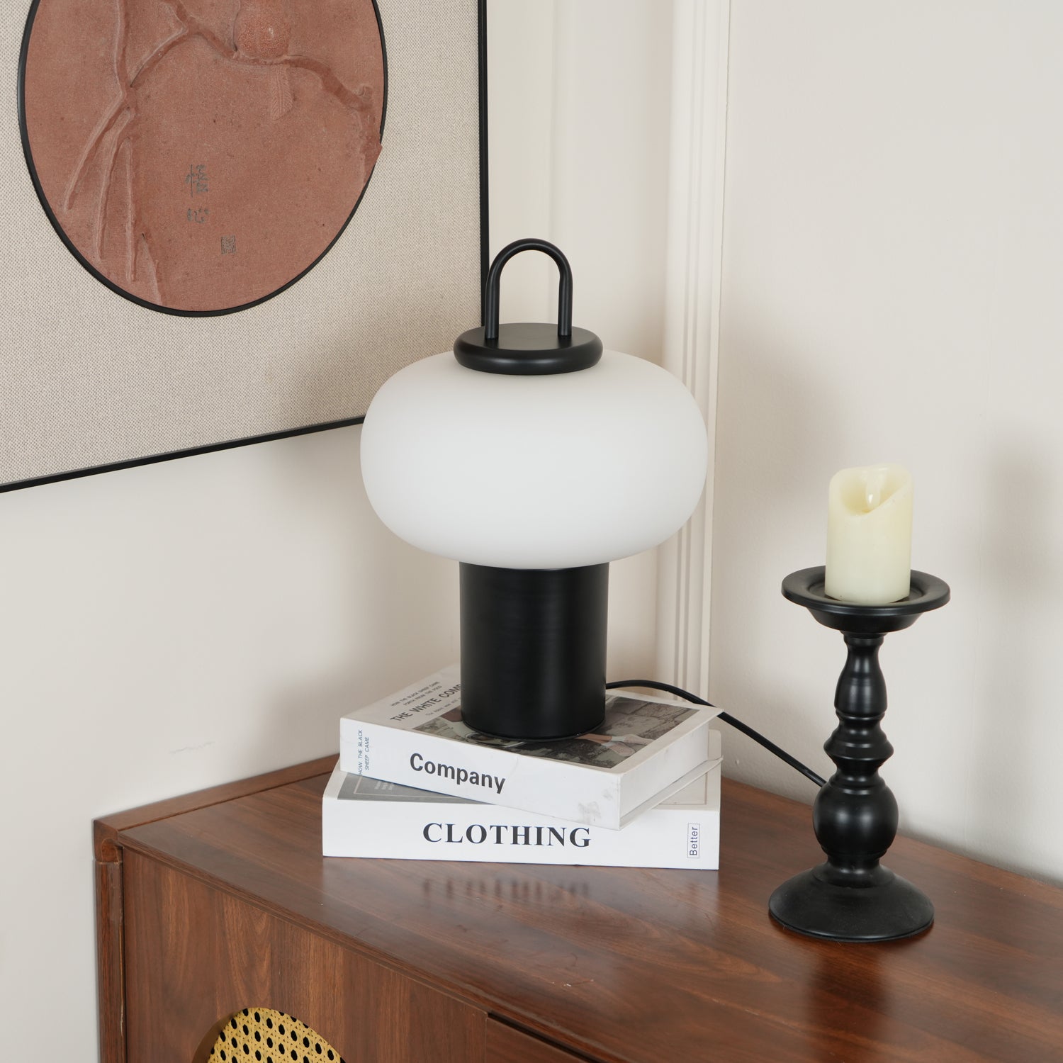 Modern Nox Table Lamp - Adjustable LED Desk Light with USB Charging Port, Warm White & Cool White Light Modes - Perfect for Bedroom, Office, and Study Room Reading
