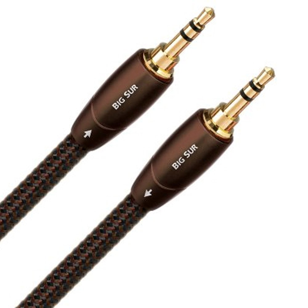 AudioQuest Big Sur Premium 3.5mm to Stereo Audio Cable - 1.5m High-End Aux Cable for Home Theater, Studio Recording & Hi-Fi Systems - Enhanced Sound Quality for Speakers, Headphones & Audio Equipment