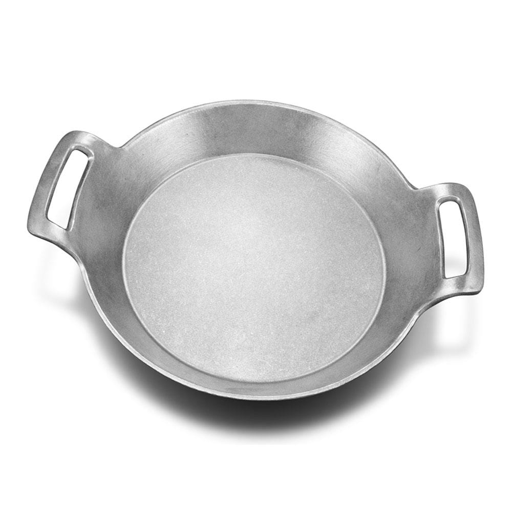 Premium Gourmet Grillware Paella Pan - 15 Inch Carbon Steel Spanish Paella Pan for Outdoor Cooking, BBQ, Camping & Family Gatherings