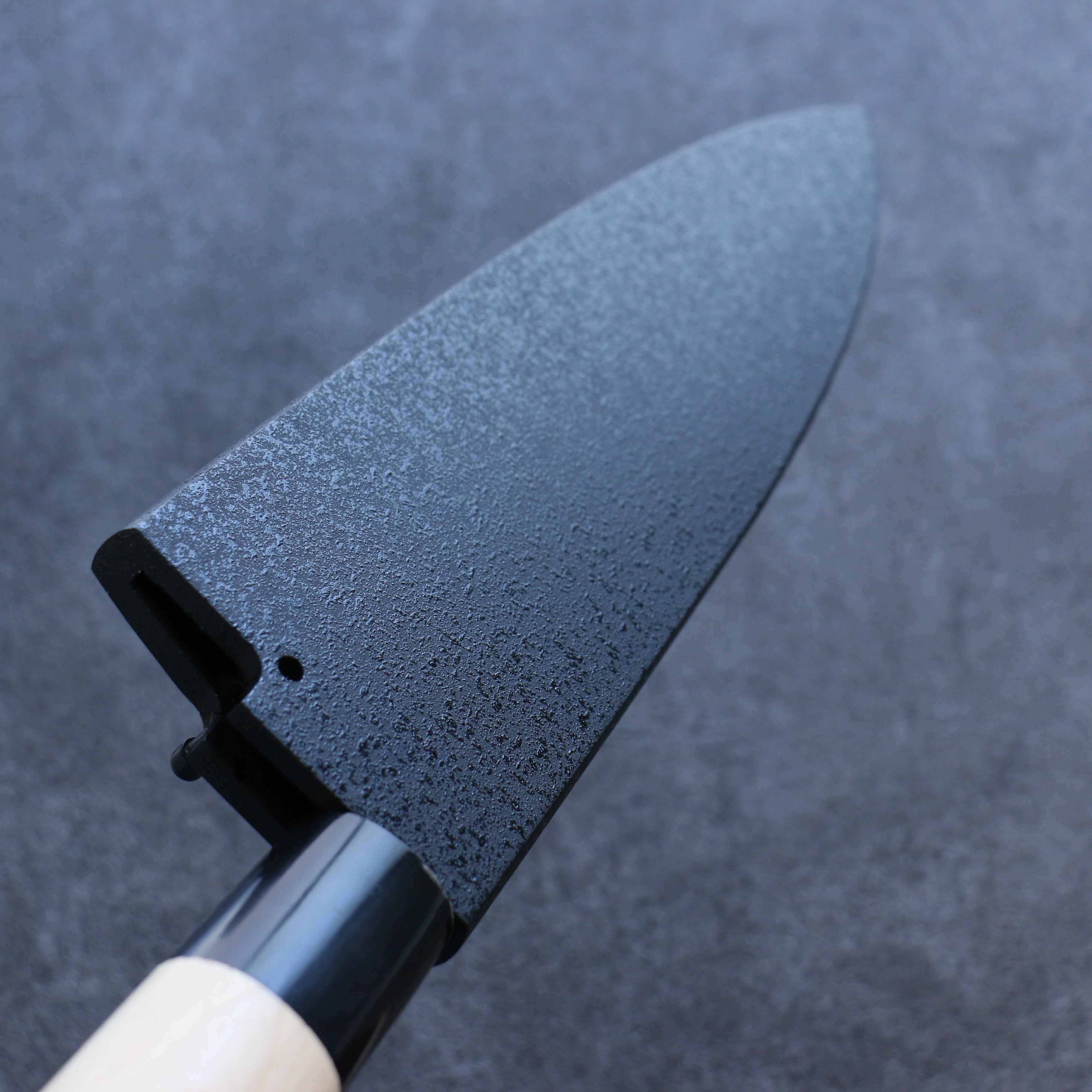 Premium Kuroshime Magnolia Sheath for 225mm Deba Knife - Handcrafted Plywood Pin by Kaneko - Perfect for Japanese Kitchen, Sushi Preparation & Professional Chefs