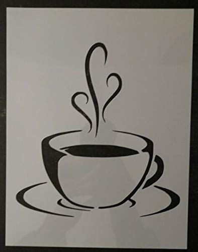 Custom Coffee Cup & Tea Cup Stencil Kit - 8.5
