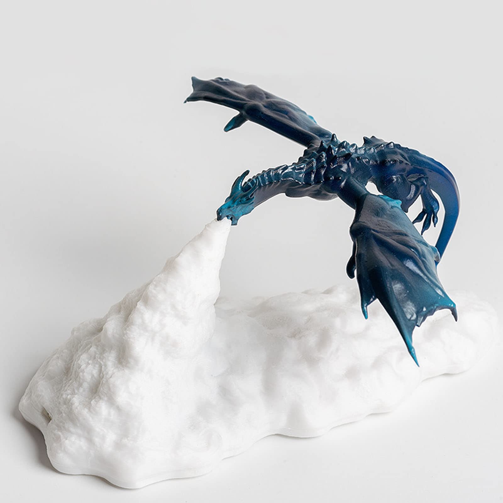TFGK 3D Printed LED Night Light - Rechargeable Fire Breathing Dragon Shape Lamp for Kids Room, Bedroom Decor, Creative Bedside Lighting - Perfect for Nursery, Children's Bedtime, and Fantasy Themed Decor