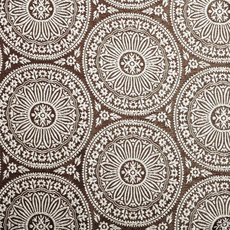 Eminence Jacquard Geometric Floral Mandala Curtain Panel Set of 2 - Premium Blackout Window Drapes for Living Room & Bedroom Decor