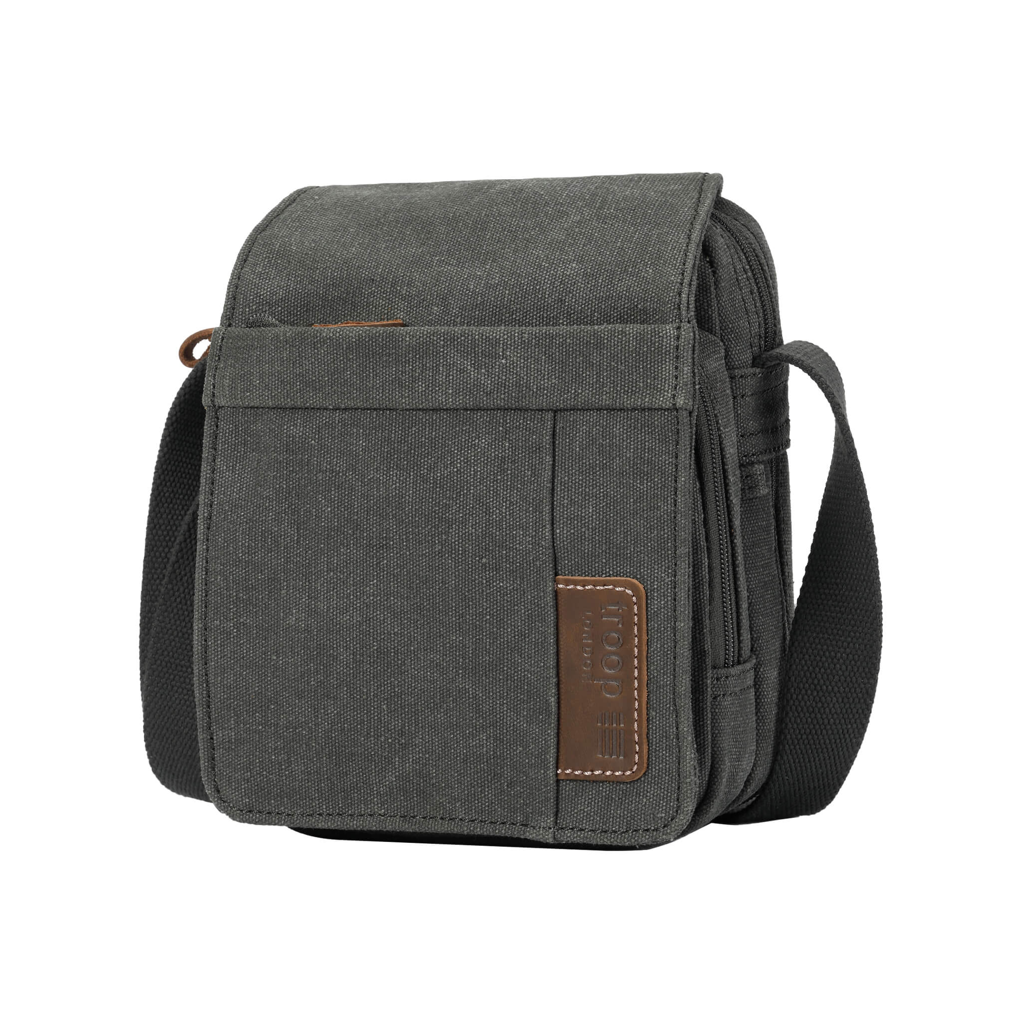 TRP0220 Troop London Classic Canvas Crossbody Bag - Stylish & Durable for Travel, Work & Everyday Use