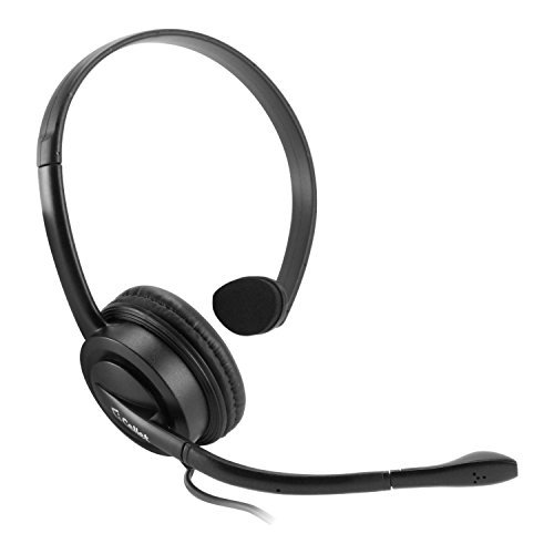Cellet Premium Mono 2.5mm Hands-Free Adjustable Headset with Boom Microphone - Compatible with Landline Phones, Cordless Phones & Office Business Phones (Not for Smartphones) - Ideal for Call Centers, Customer Service & Office Communications