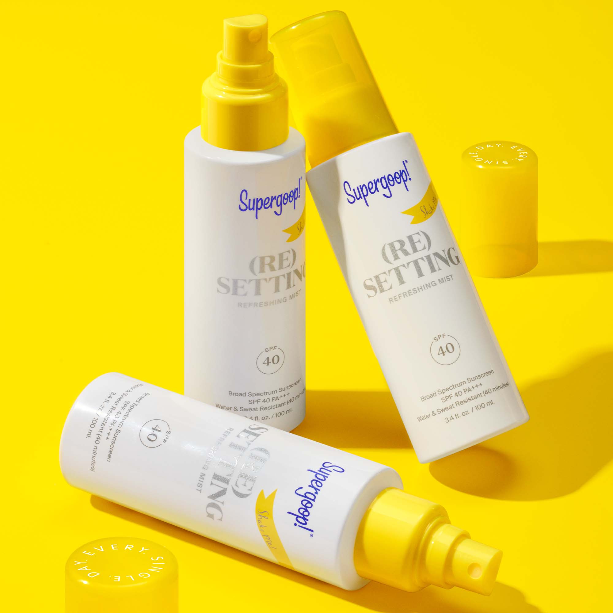 (Re)Setting Refreshing Mist SPF 40 Sunscreen - Hydrating Face Spray with Broad Spectrum Protection for Daily Use, Travel & Outdoor Activities
