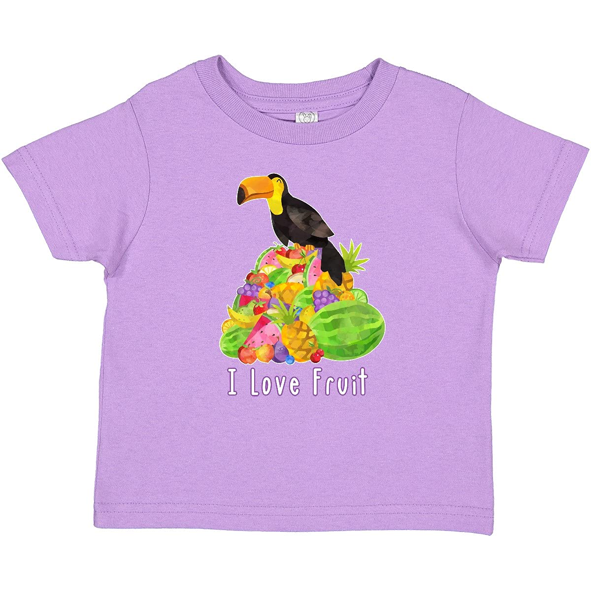 I Love Fruit Toucan Baby T-Shirt | Cute Tropical Bird Graphic Tee for Toddlers | Soft Cotton Kids Shirt for Playdates & Family Outings