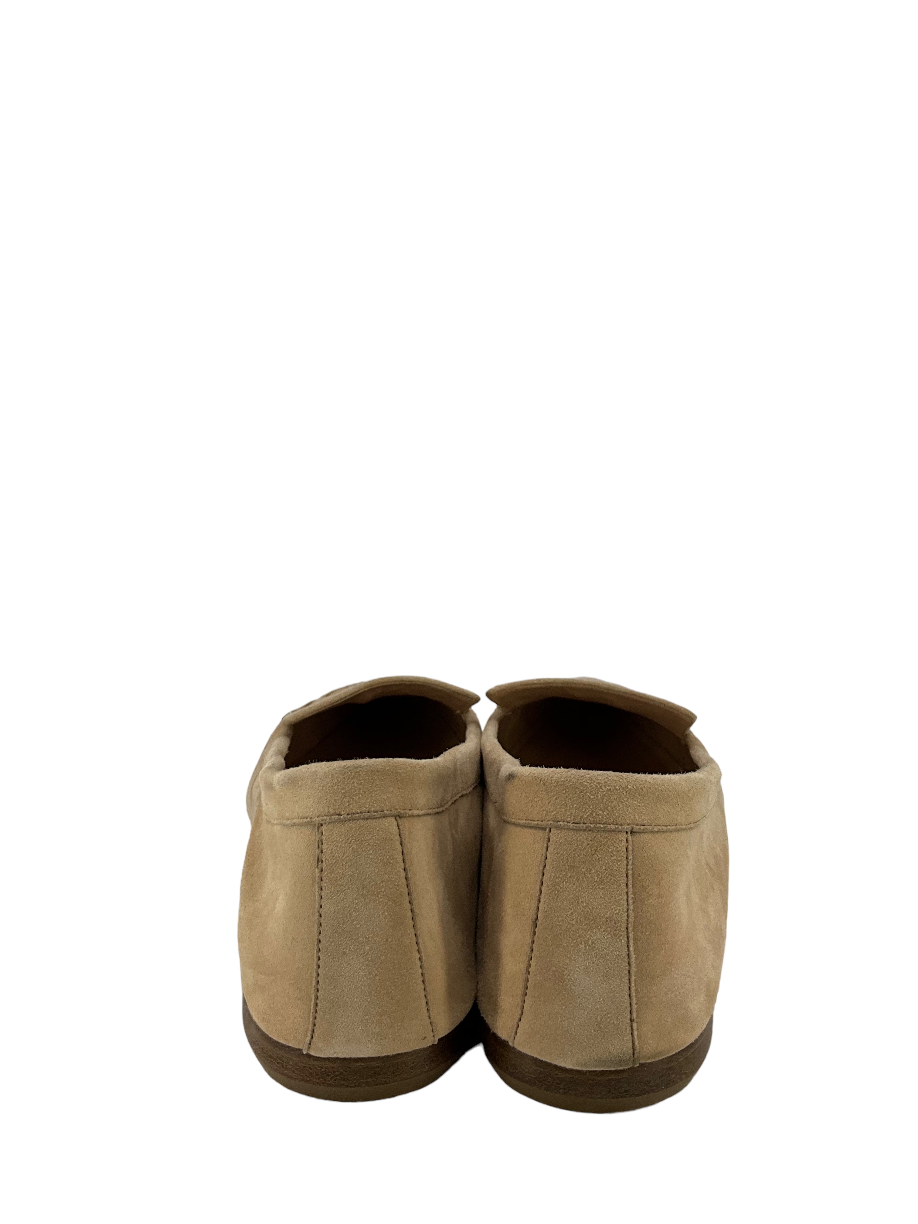 Manolo Blahnik Suede Almond Toe Loafers for Women - Size 9 US - Comfortable Slip-On Dress Shoes for Work & Office | Perfect for Business Casual Outfits & Professional Occasions