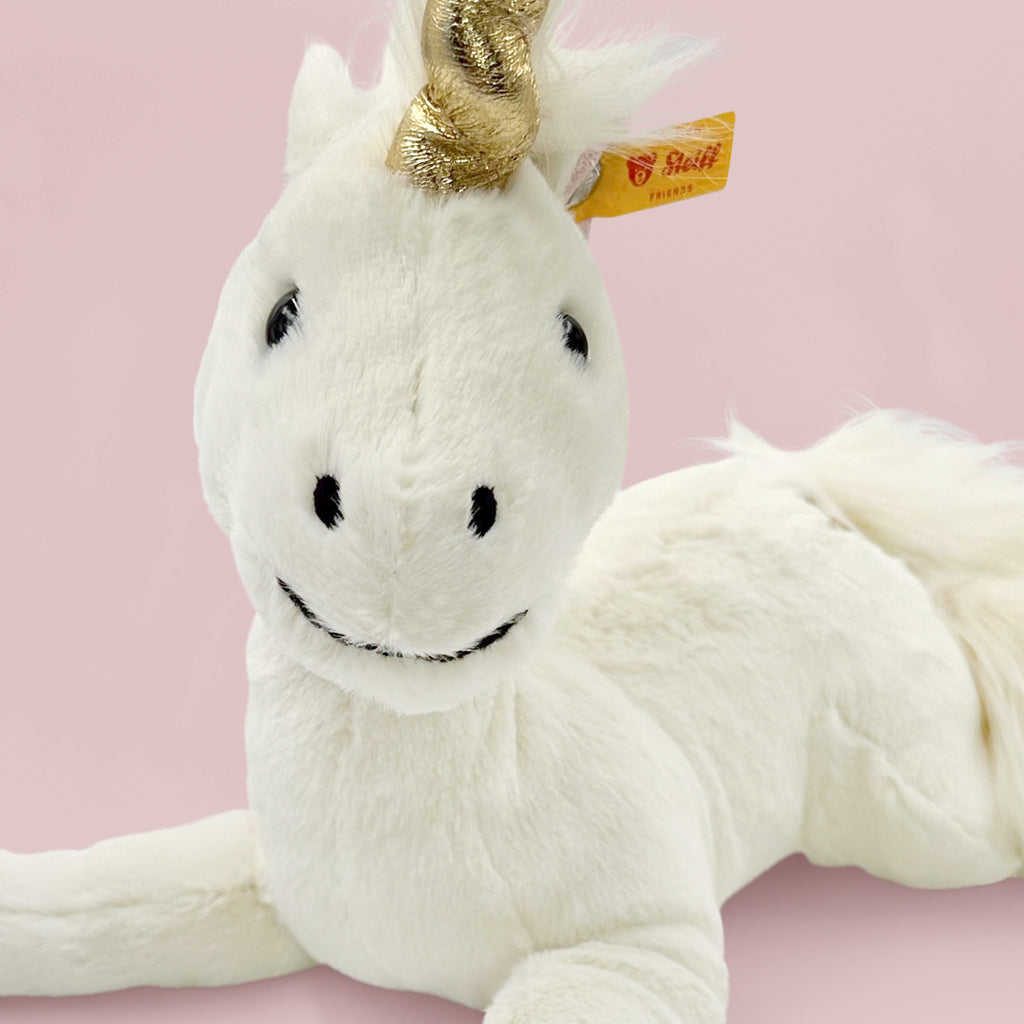 Steiff Dangling Unica Unicorn Plush Toy with Personalized Pajamas - Perfect Gift for Kids, Birthday & Nursery Decor