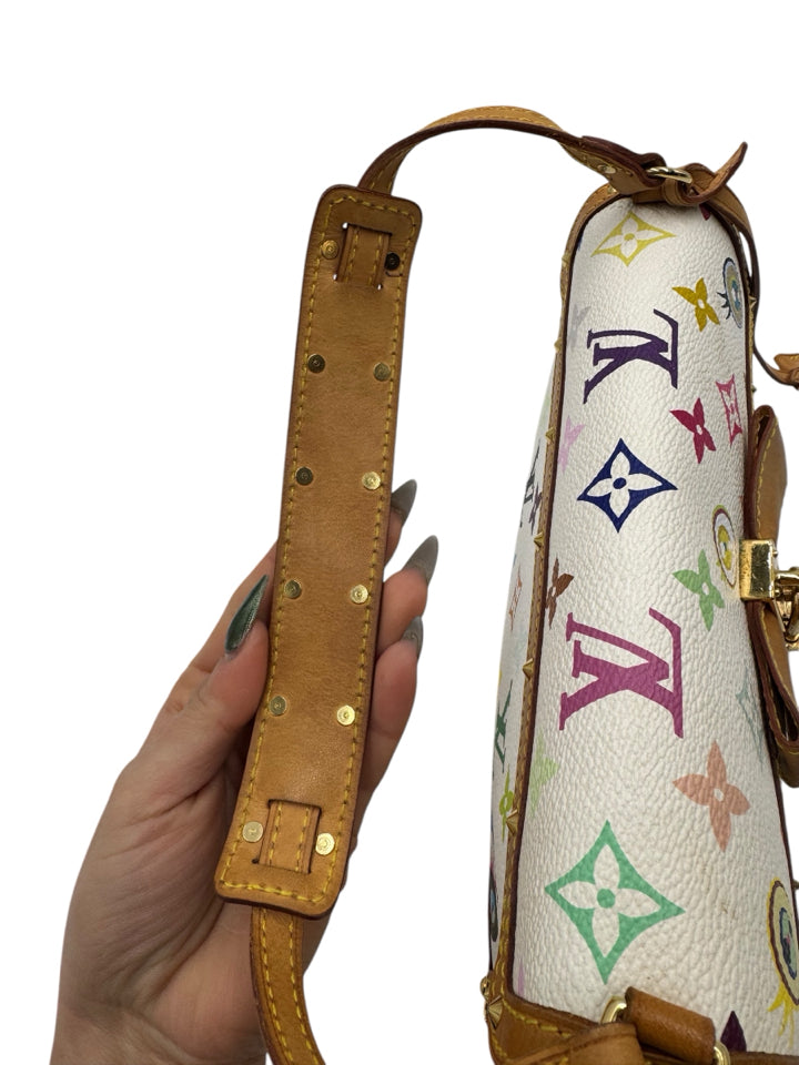 Authentic Louis Vuitton Takashi Murakami Eye Love You Monogram Rare Shoulder Bag - Limited Edition Designer Handbag for Women, Perfect for Date Night & Luxury Fashion Collectors