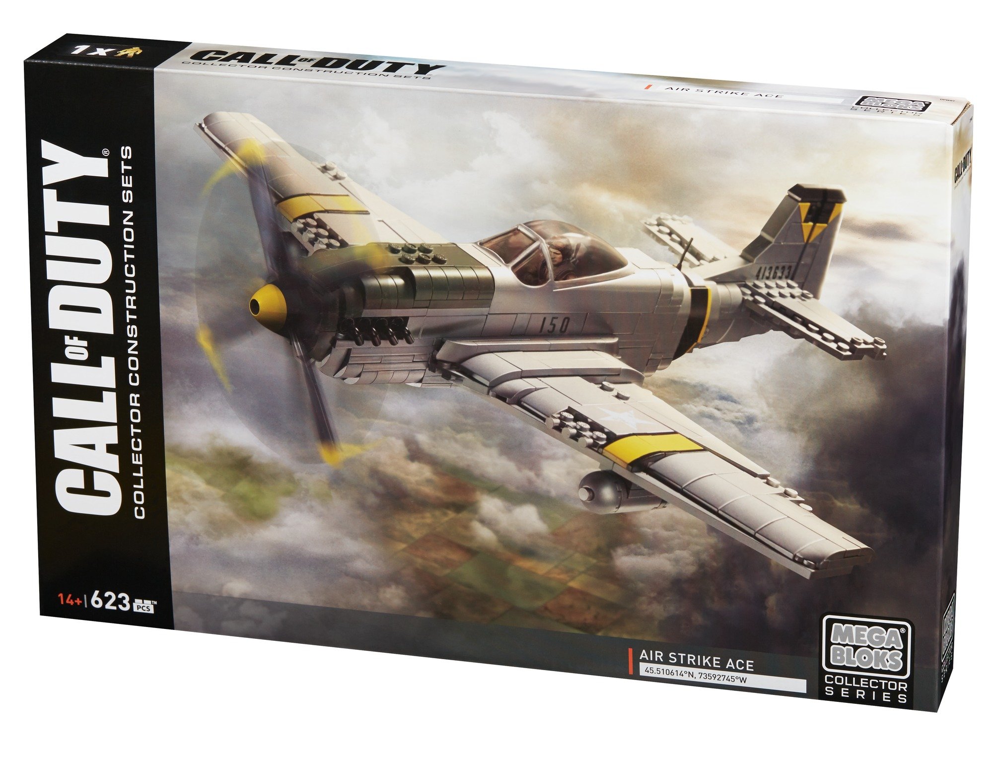 Call of Duty Legends Air Strike Ace Mega Bloks Building Set - Military Action Figure Playset for Kids & Collectors - Perfect for Battle Scenes & Display