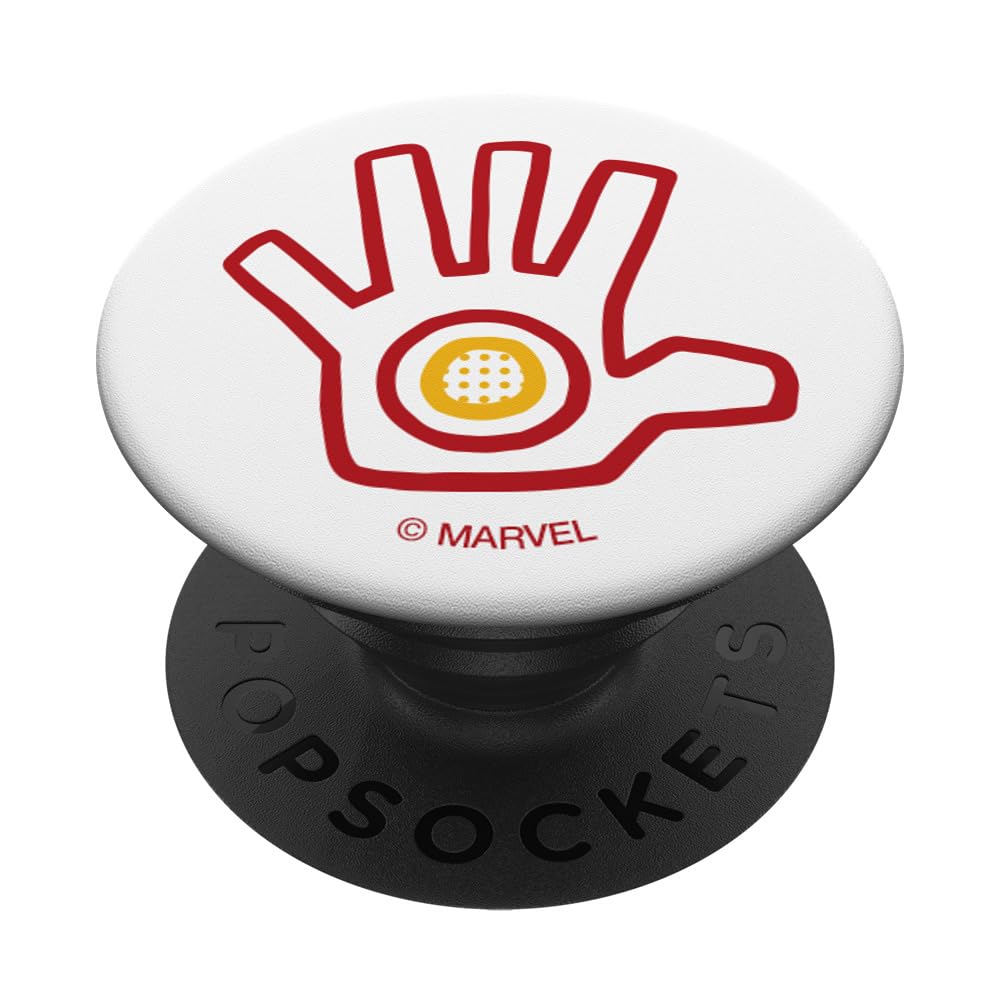 Marvel Iron Man Tony Stark Hand Drawing PopSockets Standard PopGrip - Swappable Phone Grip & Stand for iPhone, Samsung, Smartphones - Perfect for Fans, Gifts, and Everyday Use