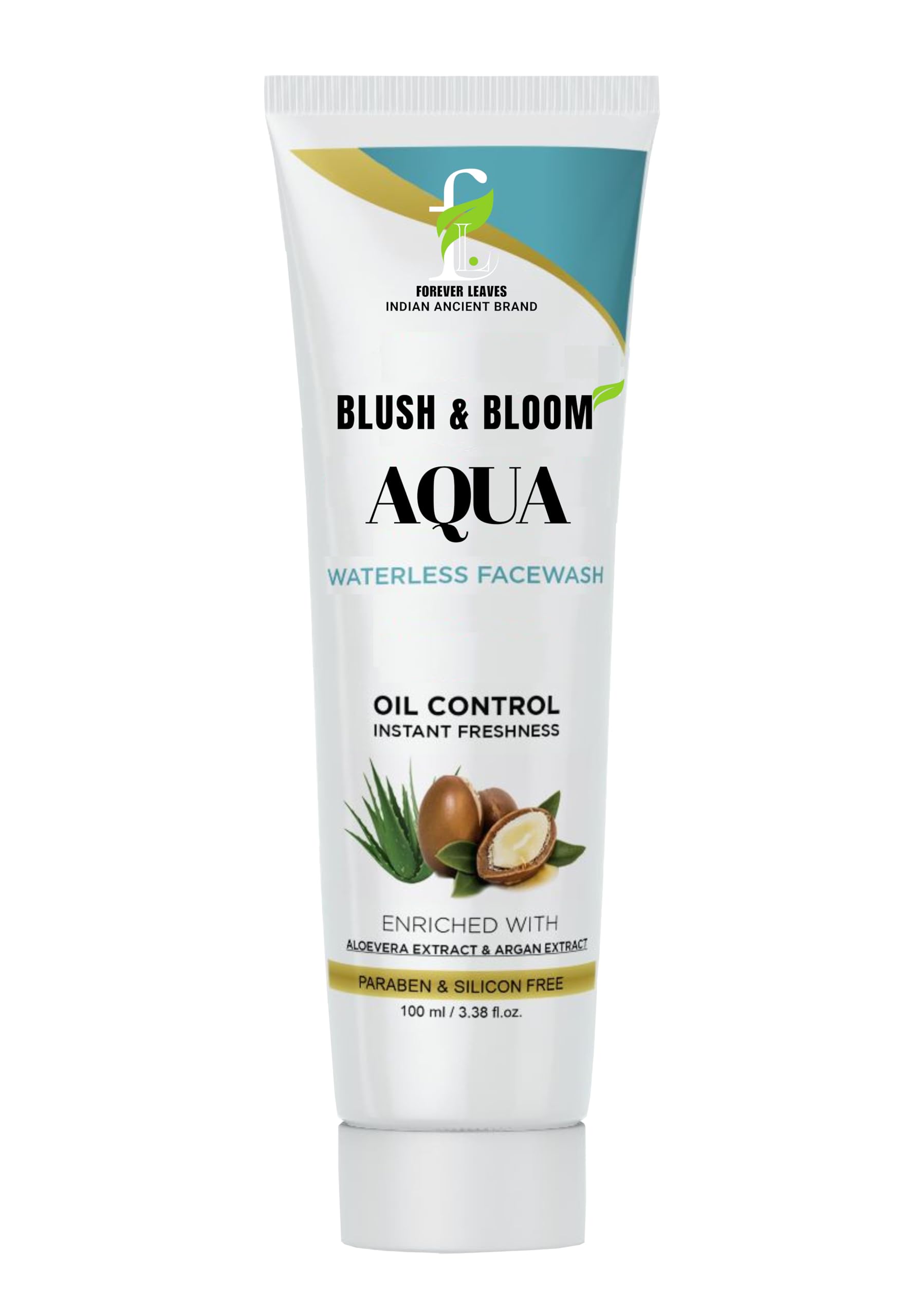 Oil Control Face Wash for Oily & Acne-Prone Skin - Waterless Cleanser with Mattifying Formula, Instant Cleanse & Oil Removal - Travel-Friendly No-Rinse Facial Wash (100ml) - Perfect for Gym, Travel & On-the-Go Skincare