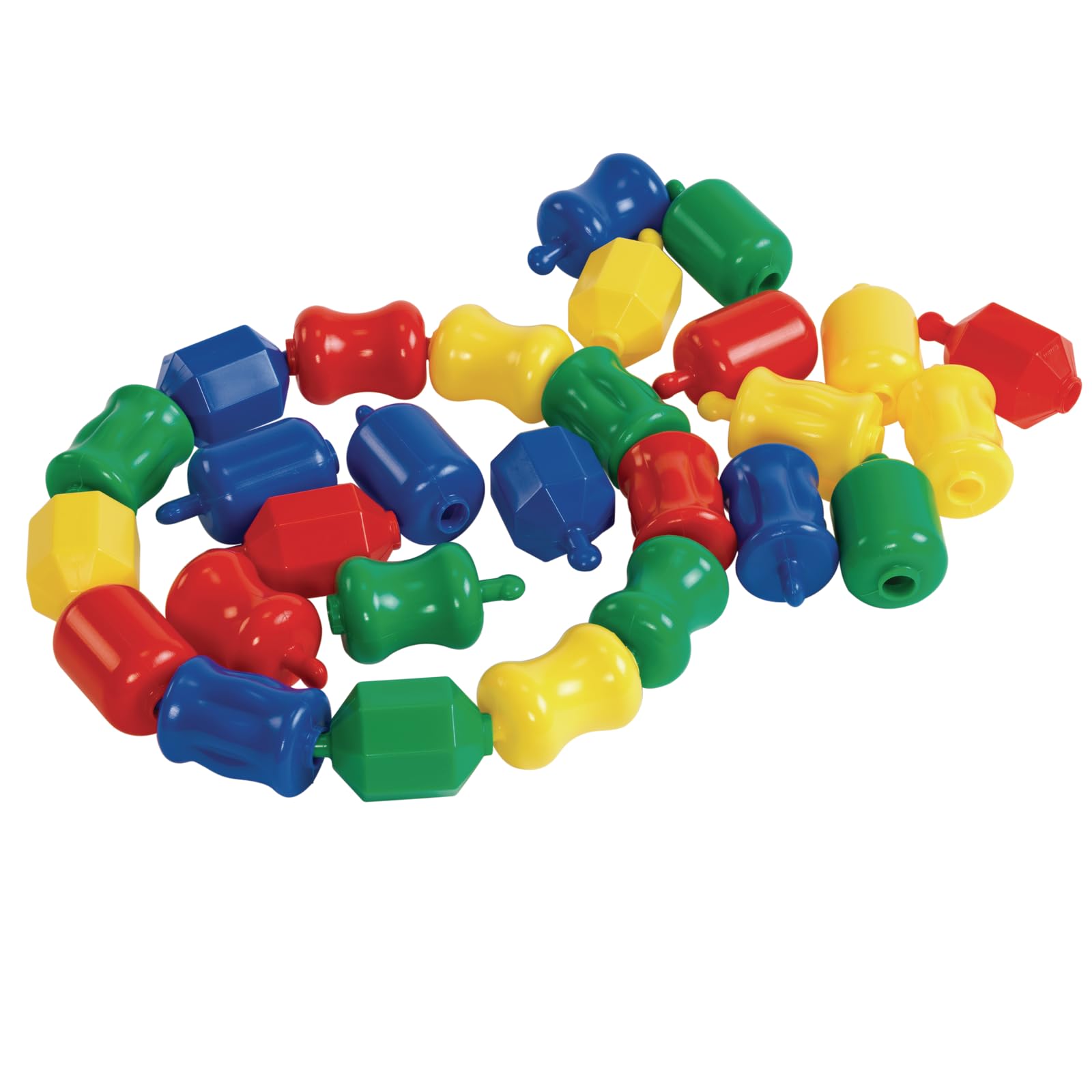 Excellerations Early STEM Learning Toy - 28-Piece Snap Lock Beads Set for Toddlers | Connecting & Linking Pop Beads in Storage Bin | Fine Motor Skills Development | Perfect for Preschool Classroom & Home Playtime