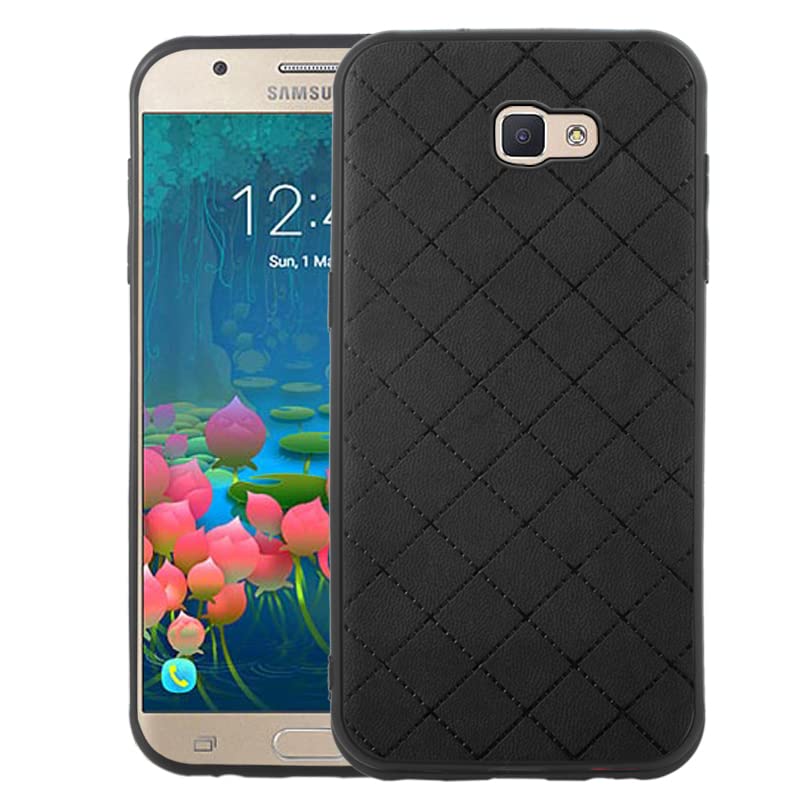 ELISORLI Rugged Thin Case for Samsung Galaxy J5 Prime 2016 (SM-G570M) - Anti-Slip TPU Protective Phone Cover for Men & Women | Perfect for Outdoor Activities, Work & Daily Use - Black