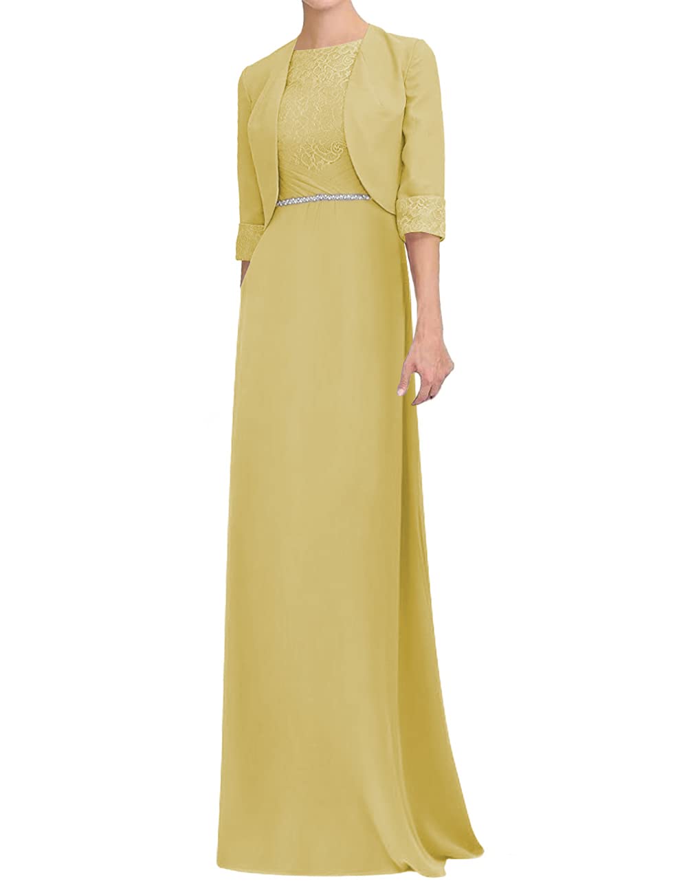 Elegant Mother of The Bride Dresses with Jacket - Chiffon Formal Evening Gowns for Wedding Guest & Special Occasions | Perfect for Weddings, Galas & Black Tie Events