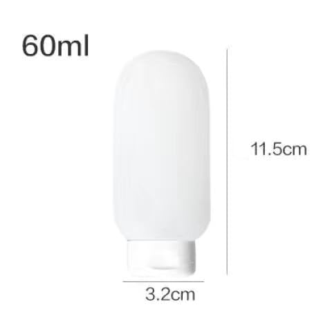 4-Pack 60ml Leakproof Refillable Travel Bottles for Toiletries & Cosmetics | Portable Squeezable Liquid Containers for Shampoo, Lotion, Cream & Conditioner | Perfect for Air Travel, Gym, Camping & Vacation Essentials