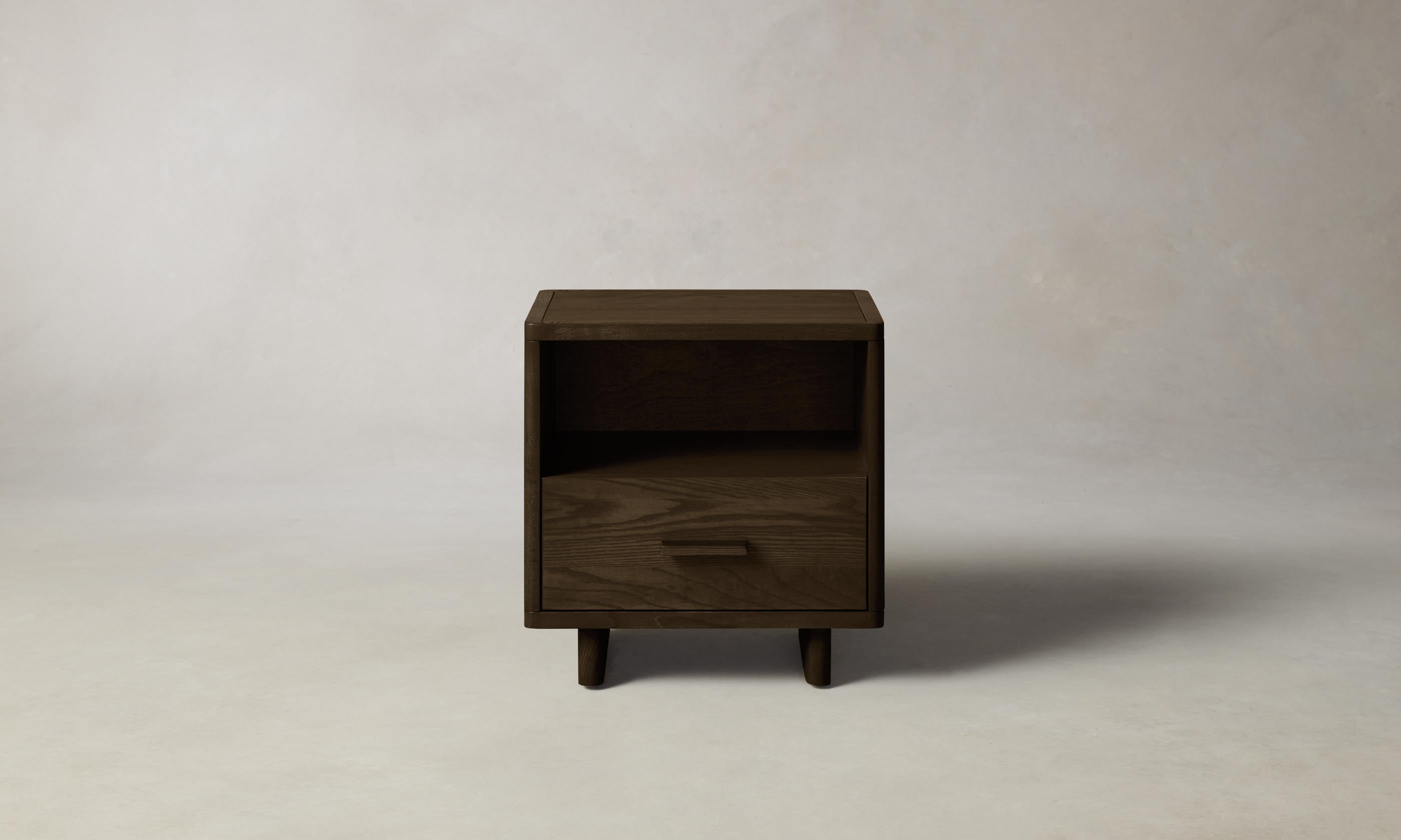 Clinton Petite Nightstand - Small Bedside Table with Drawer for Bedroom, Modern Night Stand for Home Decor & Storage - Perfect for Apartments, Dorms, and Guest Rooms