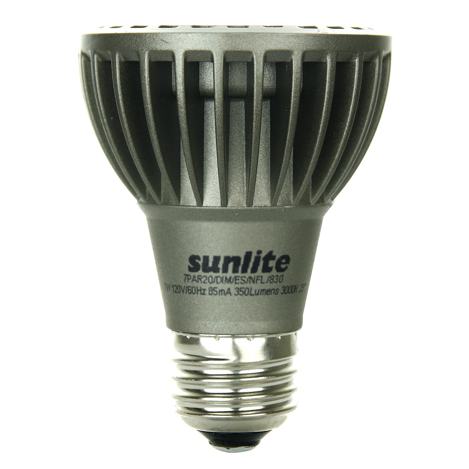 Sunlite PAR20 LED Bulb 7W Warm White 120V Medium Base E26 - Energy Efficient Lighting for Home, Office & Retail Spaces