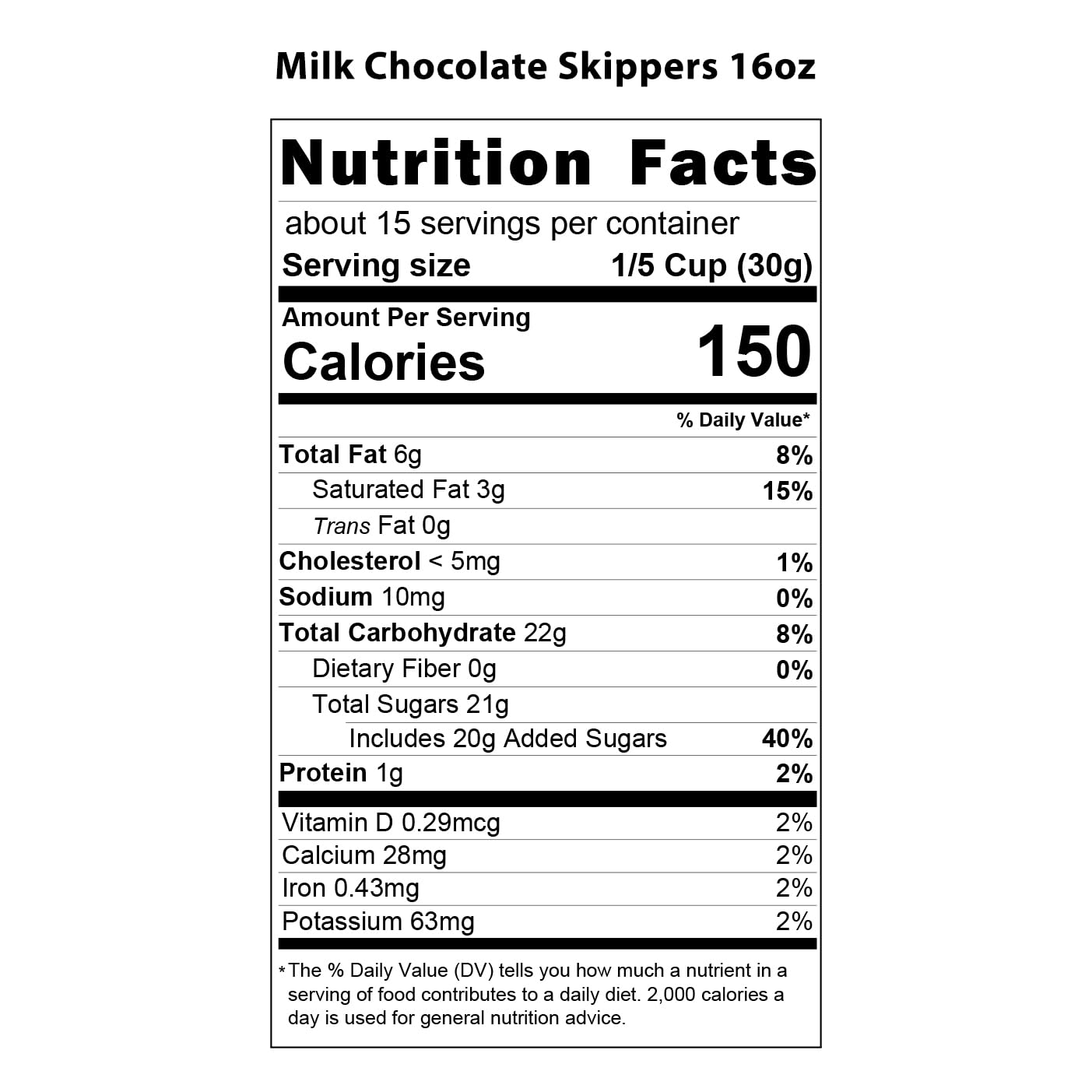 Vermont Nut Free Chocolates Skippers® - 16oz Milk Chocolate (2 Bags) | Allergy Friendly, Kosher Certified | Perfect for School Snacks, Birthday Parties & Gift Giving
