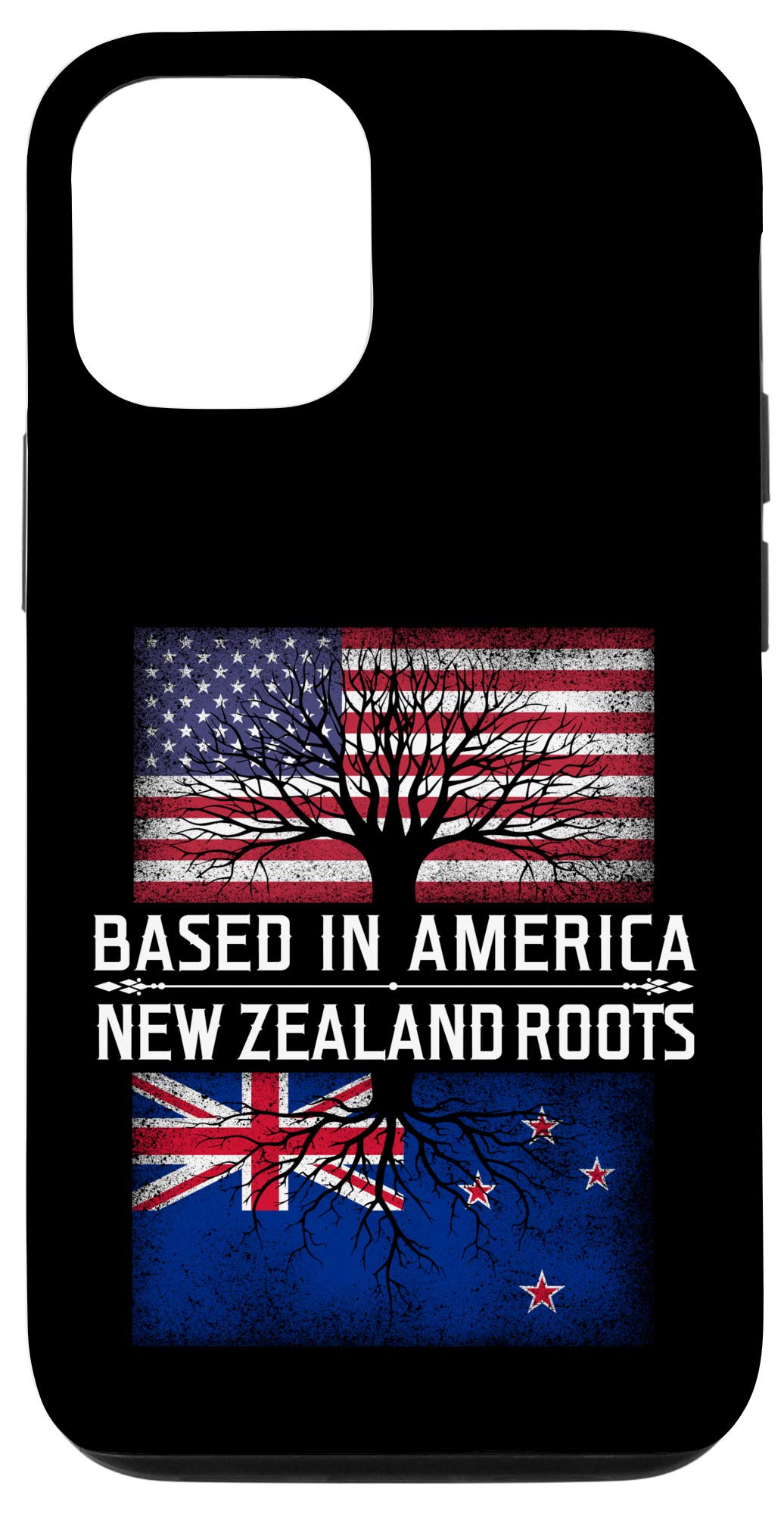 iPhone 12/12 Pro Case with New Zealand Flag Design - Durable Protective Cover for Women, Men & Kids - Perfect Gift for American Kiwi Fans (Home, Office, Travel Use)