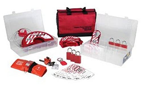 Master Lock Portable Valve Lockout Kit with 6 Aluminum Padlocks & Safety Organizer | Industrial Safety Equipment for Lockout Tagout (LOTO) Procedures | Perfect for Factories, Warehouses & Maintenance Work