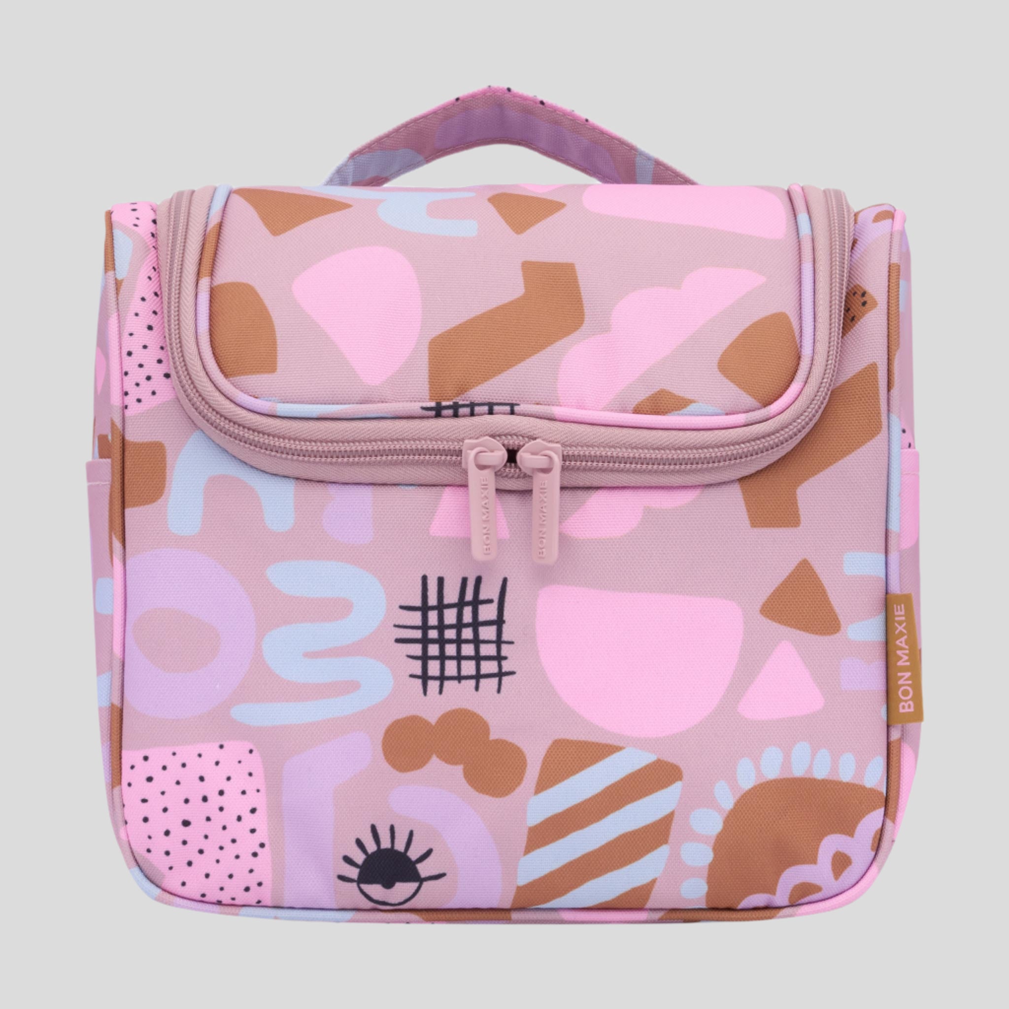 Bon Voyage Travel Toiletry Bag - Waterproof Cosmetic Organizer for Women | Perfect for Vacation, Gym & Business Trips | Dusty Rose Color