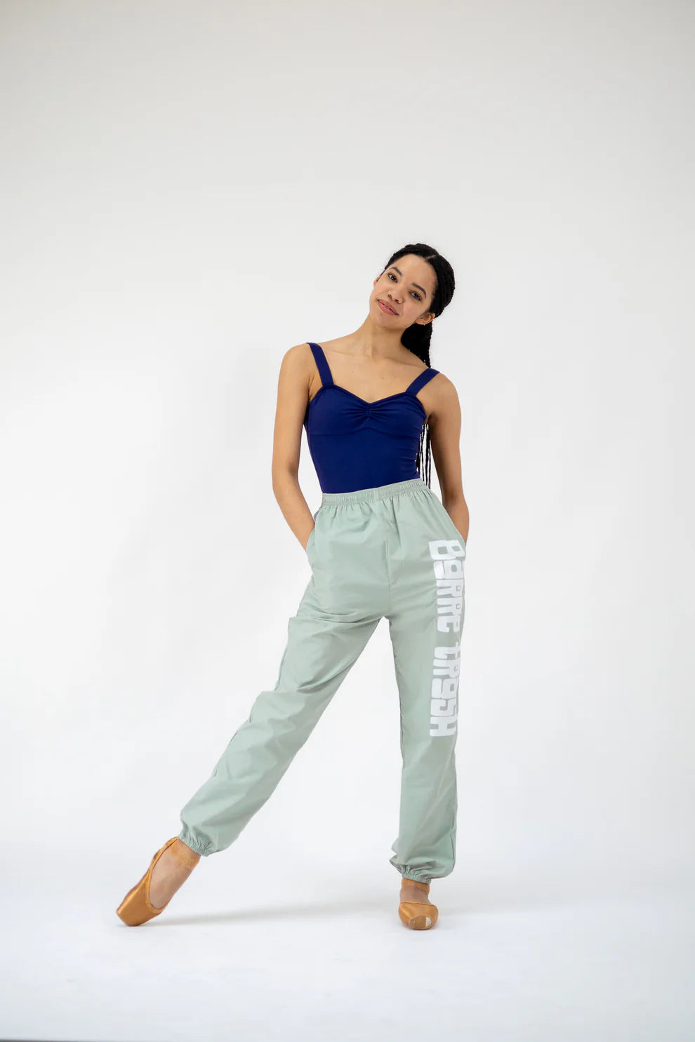 Barre Trash Bag Pants - Waterproof & Stylish Workout Leggings for Yoga, Dance & Gym - Trendy Fitness Apparel for Women